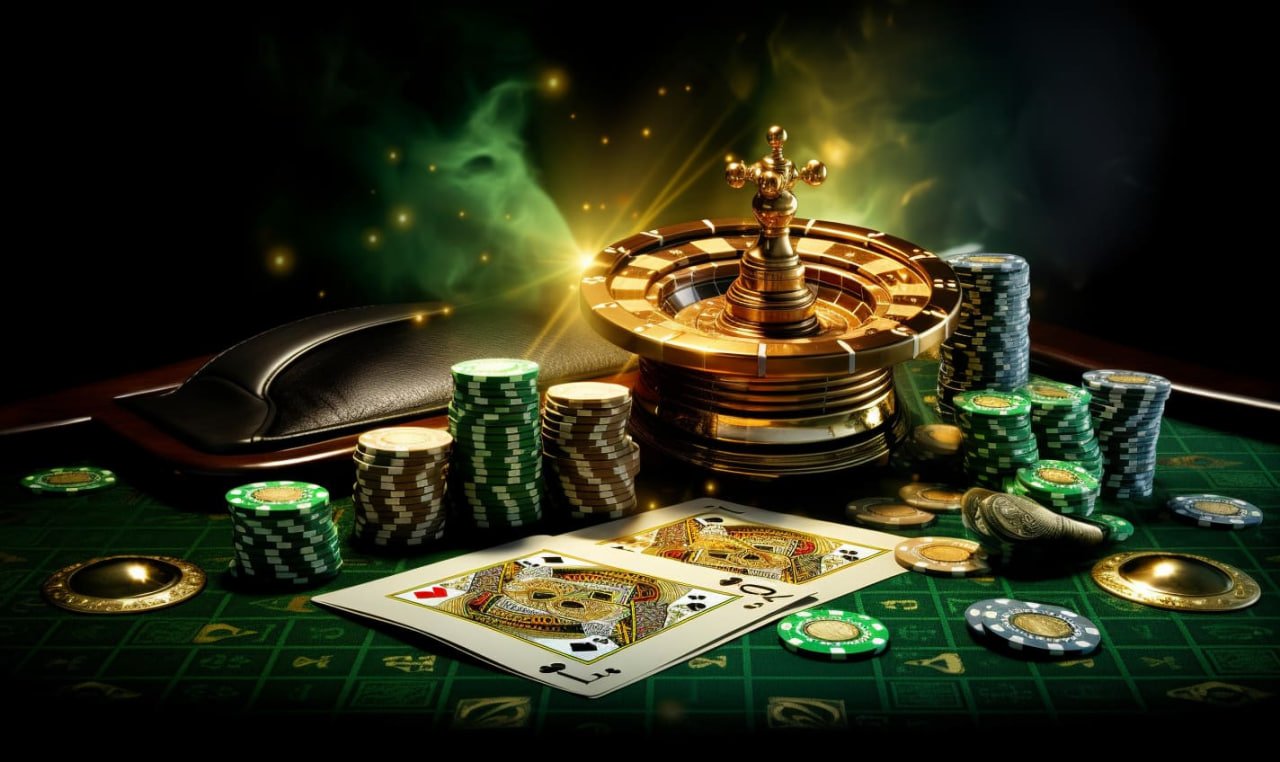 Tampilan meja Texas Hold'em
